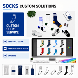 Custom Men's <b>Winter</b> Crew <b>Socks</b> Cotton Terry Cushion Anti-slip Basketball Sport <b>Socks</b> With Stripe - Product Image 2