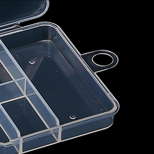 11 Grid <b>Storage</b> <b>Box</b> Nail Crystal Rhinestone Acrylic Tip Empty Rectangle Container Salon Manicure Bead Stone Organizer <b>Tool</b> - Product Image 4