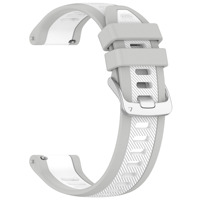 Bracelet de montre de sport en silicone bicolore pour Garmin Forerunner 165 Bracelet de montre étanche doux et respirant 20mm