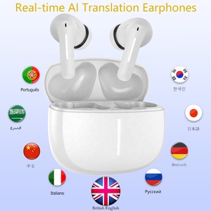 Écouteurs de traduction IA S81A : Interprétation simultanée et assistant de réunion, écouteurs sans fil à réduction de bruit ANC - Product Image 1