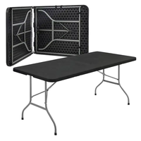 Table de réception pliable en plastique blanc pour événements de mariage - Durable et imperméable