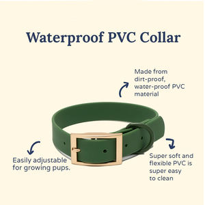 Wasserdichtes, verstellbares Luxus-Hundehalsband, schmutzabweisendes PVC, leicht zu reinigen, weich, flexibel, langlebig, Designer, personalisierbar, Anti-Verlust - Product Image 5