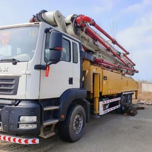 Hoge Kwaliteit Professionele Tweedehands Hydraulische Mobiele Betonpomp Truck Hb 52V (Sitrak) Met 52M Beton Plaatsing Giek - Product Image 4