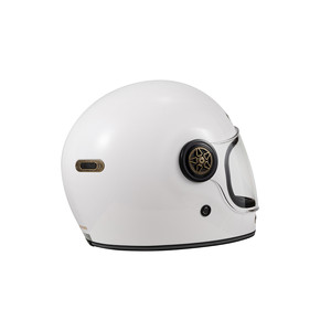 หมวกกันน็อคเต็มหน้า carburo ย้อนยุค CE มันวาวสีขาว XL - Product Image 3