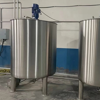 Cuve de mélange en acier inoxydable à cisaillement élevé avec contrôle de température pour la préparation d'émulsions et de suspensions