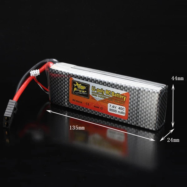 Lithium Ion Battery Pack 4s 8000mah 14.8v 6s 22.2v 40c Hard Case RC Car Toys Lipo Battery for Remote Control Vehicles