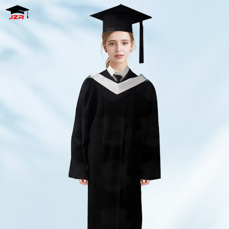 can your dress be longer than your graduation gown Endea Graduation Deluxe Master's Graduation Gown