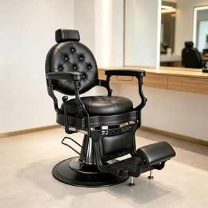 Sillón de Barbería Moderno Multifuncional Reclinable y Ajustable en Varios Colores para Salón de Belleza y Mobiliario de Peluquería - Product Image 2
