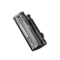 Briquet à cigares Genesis de luxe, durable, coupe-vent, écologique, portable, multifonctionnel, en métal, rechargeable, triple torche, cadeau d'affaires
