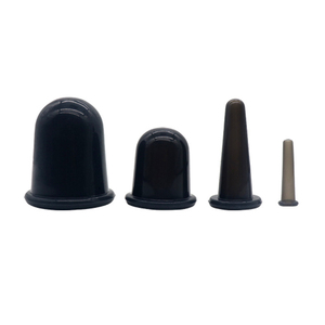 Ventouses de massage en silicone anti-cellulite pour le visage et le corps, ensemble de ventouses faciales à aspiration sous vide - Product Image 2