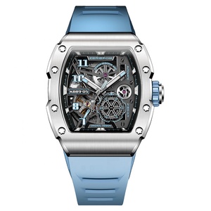 <span class=keywords><strong>Reloj</strong></span> de Pulsera Mecánico de Lujo <span class=keywords><strong>para</strong></span> Hombre, con Correa de Goma y Logotipo OEM, Diseño de Esqueleto Automático - Product Image 1