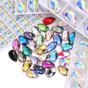 Xichuan goutte fantaisie en forme de dos plat en gros coudre sur des pierres de cristal Strass déco bricolage strass pour vêtement robe de mariée - Product Image 2