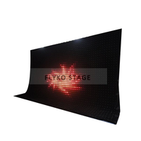 P10 Led Video Wall LED DMX512 Video Star Cloth RGB Vision Cortina RGB Software Cortina para espectáculo de fiesta de boda