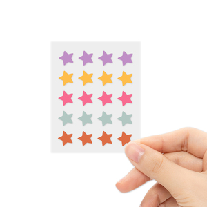 Patchs Hydrocolloïdes Étoiles Colorées pour l'Acné avec Acide Salicylique – Absorbent Rapidement les Impuretés – Autocollants Mignons pour une Peau Nette - Product Image 2