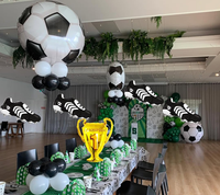 Ballons de football 4D CYmylar 22, 32 et 50 pouces, ballons en forme de chaussures de foot pour la décoration de fêtes sportives et d'anniversaire