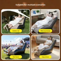 Canapé gonflable moderne d'extérieur en PVC, matelas de camping portable et épais pour se détendre