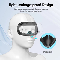 Pour Oculus Quest 3s VR Silicone Face Pad Couverture Casque Accessoires VR Visage Coussin Pad Masque Casque Couverture pour Oculus Quest 3s VR