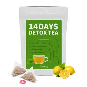 Té adelgazante orgánico OEM para quemar grasa, belleza y desintoxicación fuerte, el mejor té adelgazante de 14 días