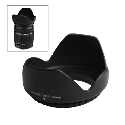 58mm Lens Hood for Cameras Screw Mount  Camera Accessories for Canon EOS 600D 1100D 550D 500D