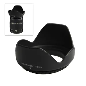 lente canon eos 1100d Suppliers-Cubierta de lente de 58mm para cámaras (montaje en tornillo), accesorios de cámara para Canon EOS 1100D 600D 550D 500D