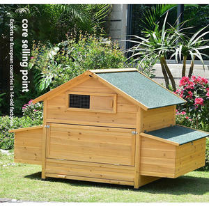 Cage à Animaux de Compagnie en Bois de Pin Moderne Écologique Poulailler avec Motif Imprimé Couleur Naturelle Ferme Extérieure - Product Image 6