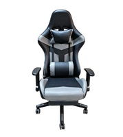 Chaise de jeu robuste pour ordinateur PC avec roues