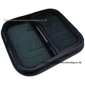 Fenêtres coulissantes gauche et droite Tianze RV pour camping, en alliage d'aluminium, verre trempé, étanches, taille personnalisable 600*300mm - Product Image 1