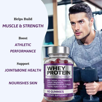 Gommes de protéines de lactosérum naturelles de qualité supérieure pour adultes et passionnés de fitness - Emballage de marque privée OEM disponible