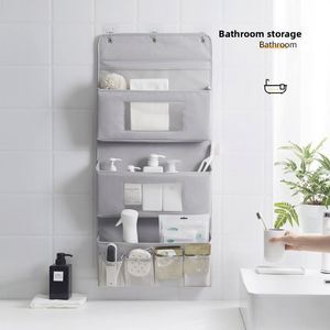 Sac de rangement suspendu pour dortoir, organisateur multi-niveaux et multi-usages, pour porte, salle de bain, mur, en PVC et polyester, pour armoire et chambre - Product Image 1