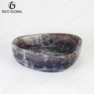 Lavabo de lavabo redondo contemporáneo con diseño aerodinámico para baño moderno - Product Image 3