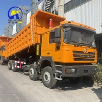 Camion Benne F3000 X3000 12 Roues 371-430 HP Occasion Mining Dumper Prix Shacman 8x4 Dump Truck