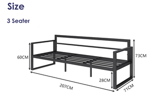 Luxury Garden <strong>Corner</strong> Sofa Set with Coffee Table <strong>Bench</strong> and Stool Section Feature Outdoor Living Room Furniture - Product Image 5