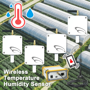 Sistema Inalámbrico de Monitoreo de Temperatura y Humedad, 4 Conjuntos de Sensores Industriales Inalámbricos de Temperatura y Humedad - Product Image 1