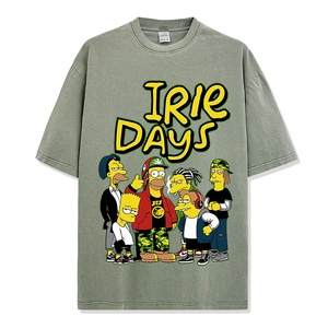 T-shirt con stampa a sublimazione personalizzata t-shirt con fumetti a fumetti oversize con produttori di abbigliamento personalizzato - Product Image 4