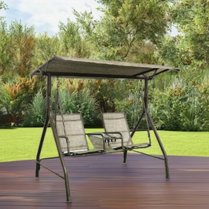 Moderno de 3 plazas de Metal Patio Jardín al aire libre Toldo y Gazebo Pérgola Muebles Columpio Parque Hotel Escuela Patio Hospital - Product Image 6