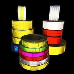 High visibility heat transfer elastic strips iron on silver reflective tape  for clothing