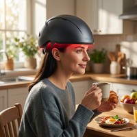 552 Dioden VCSEL Smart Laser Haarwuchs-Helm 655nm LLLT Rotlichttherapie-Gerät gegen Haarausfall Einzelhandel