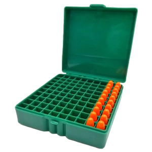 Scatola per Munizioni in Plastica Leggera e Resistente, Antipolvere, Personalizzabile OEM/ODM, Capacità 100 Cartucce 9mm - Product Image 1
