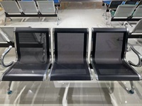 Chaise de salle d'attente d'aéroport de style populaire, chaise de salle d'attente de 3 places à prix d'usine