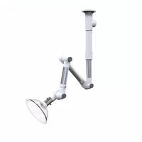 Hotte à fumées chimiques de laboratoire 360 °   Bras d'aspiration réglable, hotte de ventilation en PP certifiée CE, hotte d'extraction avec valve d'air