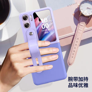 Роскошный защитный чехол с ремешком на руку для Oppo Find N2 - Product Image 2