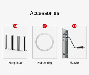 Machine manuelle semi-professionnelle de <span class=keywords><strong>poussoir</strong></span> de <span class=keywords><strong>saucisse</strong></span> d'acier inoxydable de 10L état neuf - Product Image 5