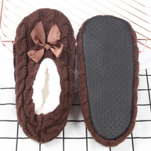 Usine Dames À L'intérieur Moelleux Plat Tapis Ballerine Maison Fourrure Pantoufles Chaussettes Femmes - Product Image 4