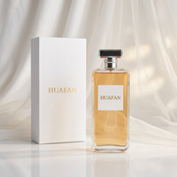 Flacon de parfum rectangulaire de luxe en verre transparent de 100 ml, flacon pulvérisateur de parfum vide avec bouchon carré argenté, logo personnalisé