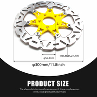 Disque de frein perforé ZCLH BD-005 en acier inoxydable 2Cr13, rotor flottant de 11,8 pouces pour Harley Touring 2008-2025, refroidissement CNC