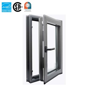 <span class=keywords><strong>Fenêtre</strong></span> à double vitrage insonorisée en aluminium CHANGYI, à ouverture basculante, pour une vie sans bruit, offres spéciales pour les développeurs - Product Image 1