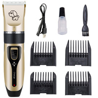 Kit de Toilettage pour Animaux de Compagnie, Tondeuse Électrique Multifonctionnelle à Faible Bruit pour Chiens et Chats