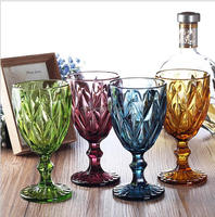 Vente en gros de gobelets à champagne colorés personnalisés en diamant rose et bleu pour mariage, verres à vin