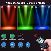 Светодиодный прожектор с 36 RGBW LED-лампами, дистанционным управлением, DMX512, голосовым управлением, IP33, 2000 люмен, плоский PAR-светильник для вечеринок, Рождества, баров