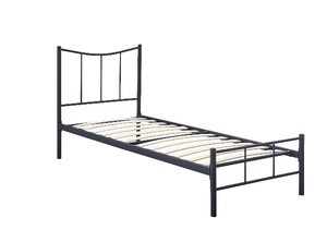 Cama Semi-Doble de Metal Negro-208x129x100cm, Tamaño Colchón 120x200cm - Product Image 6